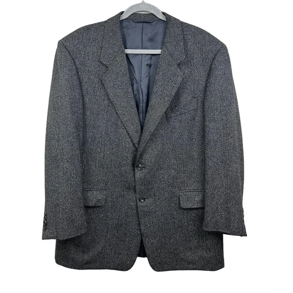 Hickey Freeman Collection Lambswool Diplomat‎ Blazer Suit Jacket Men Size 43R